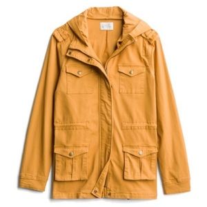 Market & Spruce Kathleen Cargo Jacket in Yellow
